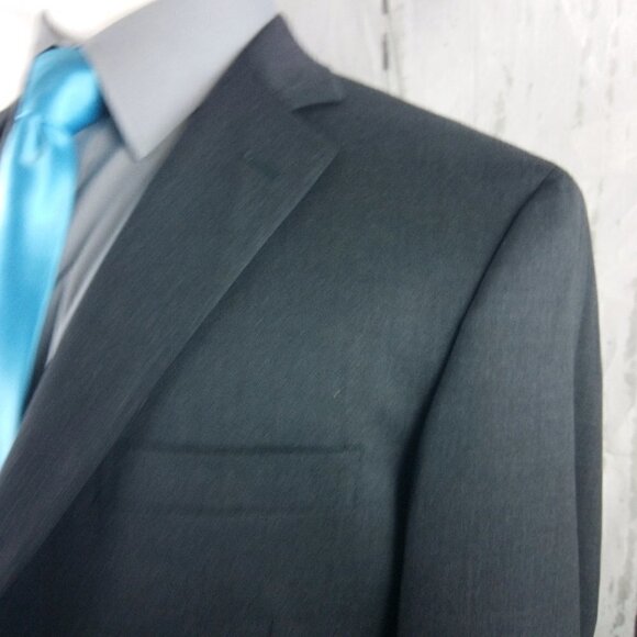 Brooks Brothers 1818 Regent Fit Estrato Italy 42L Charcoal 2pc Suit 31x3… - Picture 8 of 16